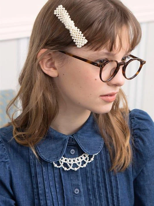 商品FANTASTIC PLANET|Pearl ribbon hair pin,价格¥433,第3张图片详细描述