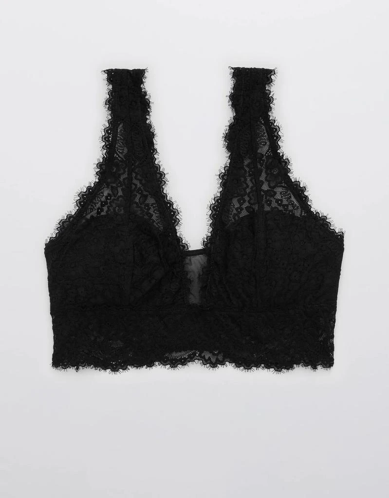 商品Aerie|Aerie Eyelash Lace Padded Plunge Bralette,价格¥151,第3张图片详细描述