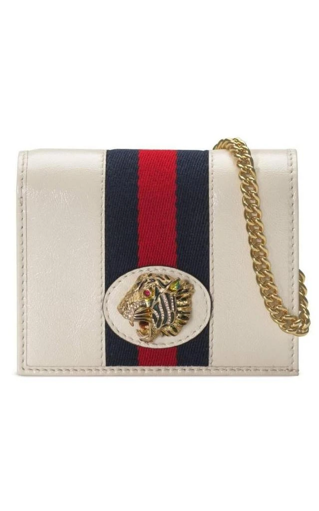 商品Gucci|White Rajah Chain Card Case Wallet,价格¥6469,第1张图片