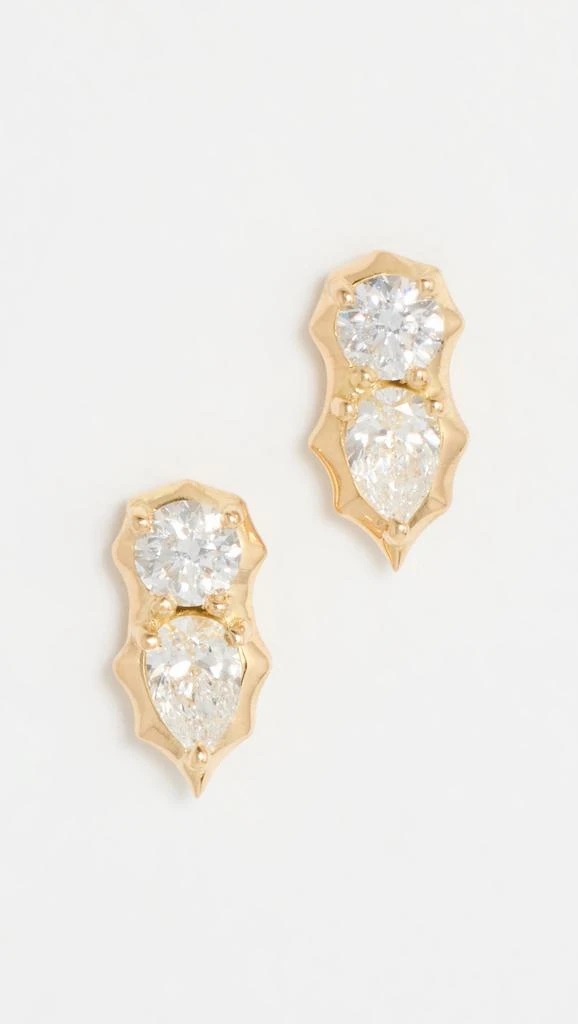 商品Jade Trau|Jade Trau 18k Posey Studs I,价格¥17372,第4张图片详细描述