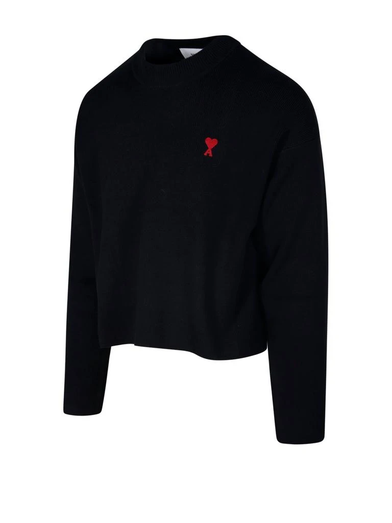 商品AMI|AMI Paris Ami de Coeur Logo Embroidered Knitted Jumper,价格¥2232,第3张图片详细描述