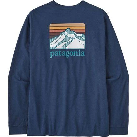 商品Patagonia|Line Logo Ridge Long-Sleeve Responsibili-T-Shirt - Men's,价格¥322,第3张图片详细描述