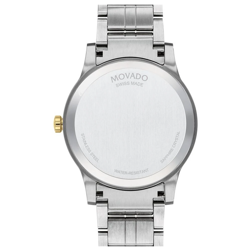 商品Movado|Men's Swiss Gold PVD & Stainless Steel Bracelet Watch 40mm,价格¥5792,第3张图片详细描述