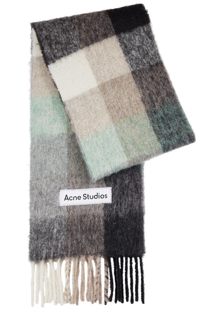 商品Acne Studios|Vally checked alpaca-blend scarf,价格¥2111,第1张图片