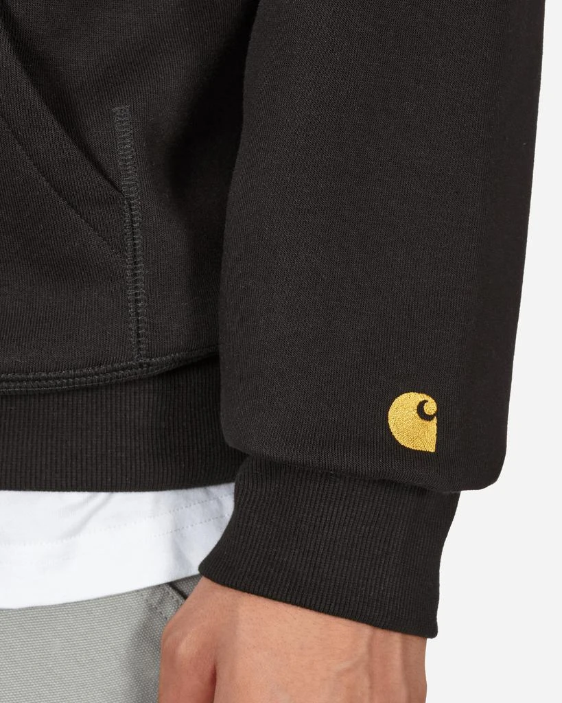 商品Carhartt WIP|Chase Hooded Sweatshirt Black,价格¥826,第5张图片详细描述
