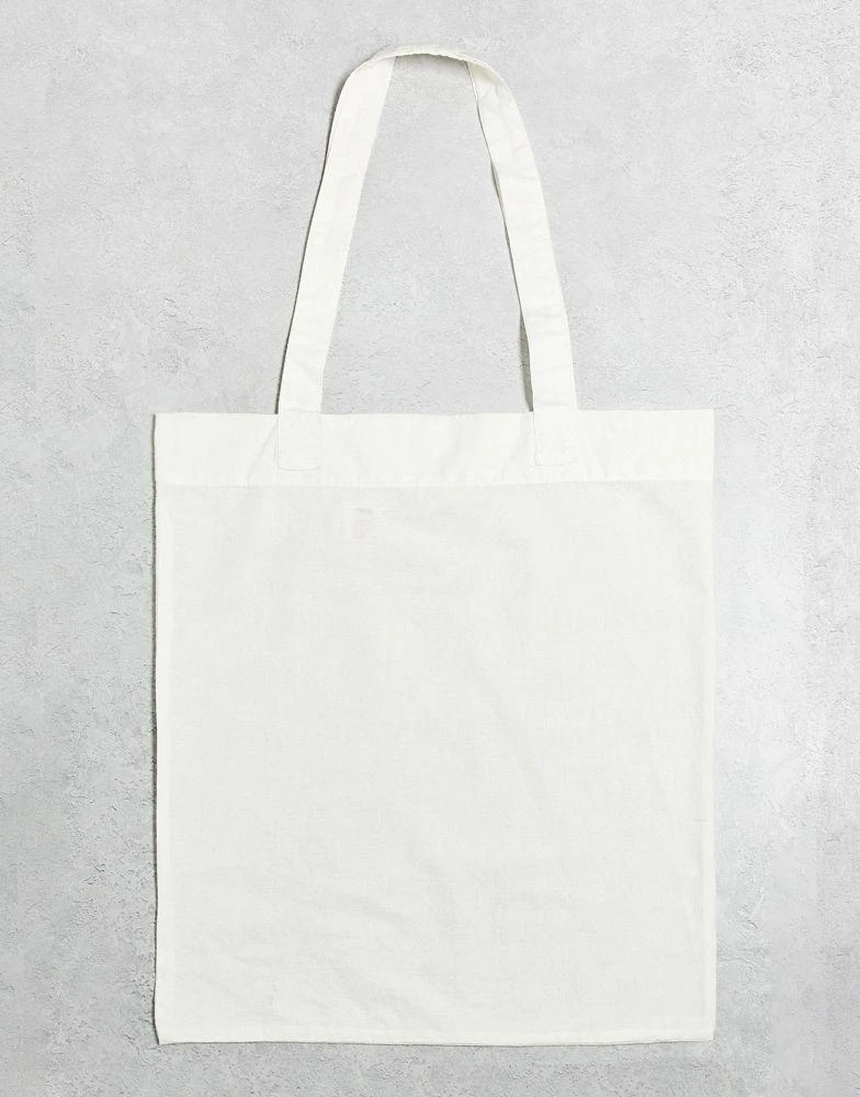 商品ASOS|ASOS DESIGN lightweight cotton tote bag in ecru ,价格¥57,第1张图片