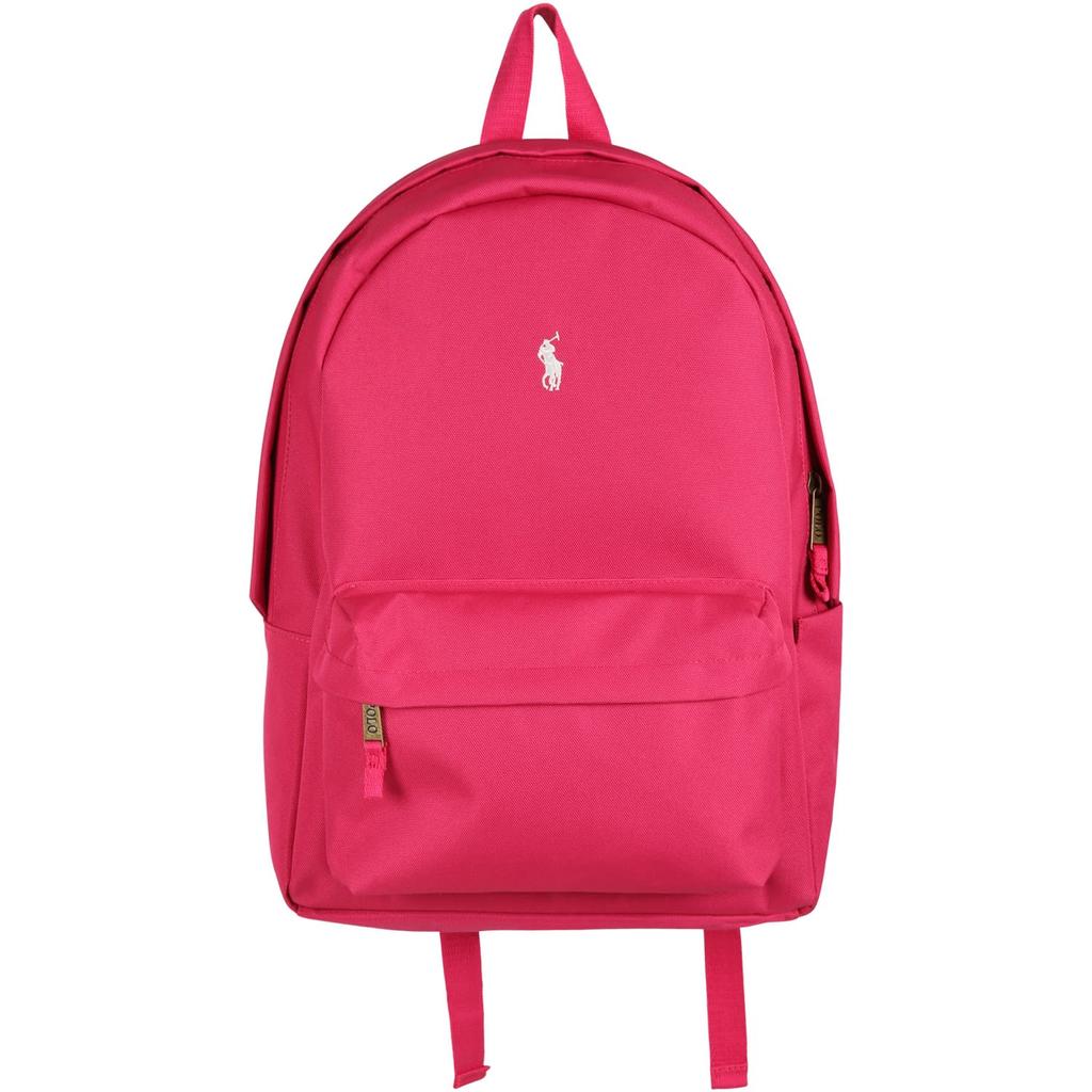 Ralph Lauren Fuchsia Backpack For Girl With Iconic Pony Logo商品第1张图片规格展示