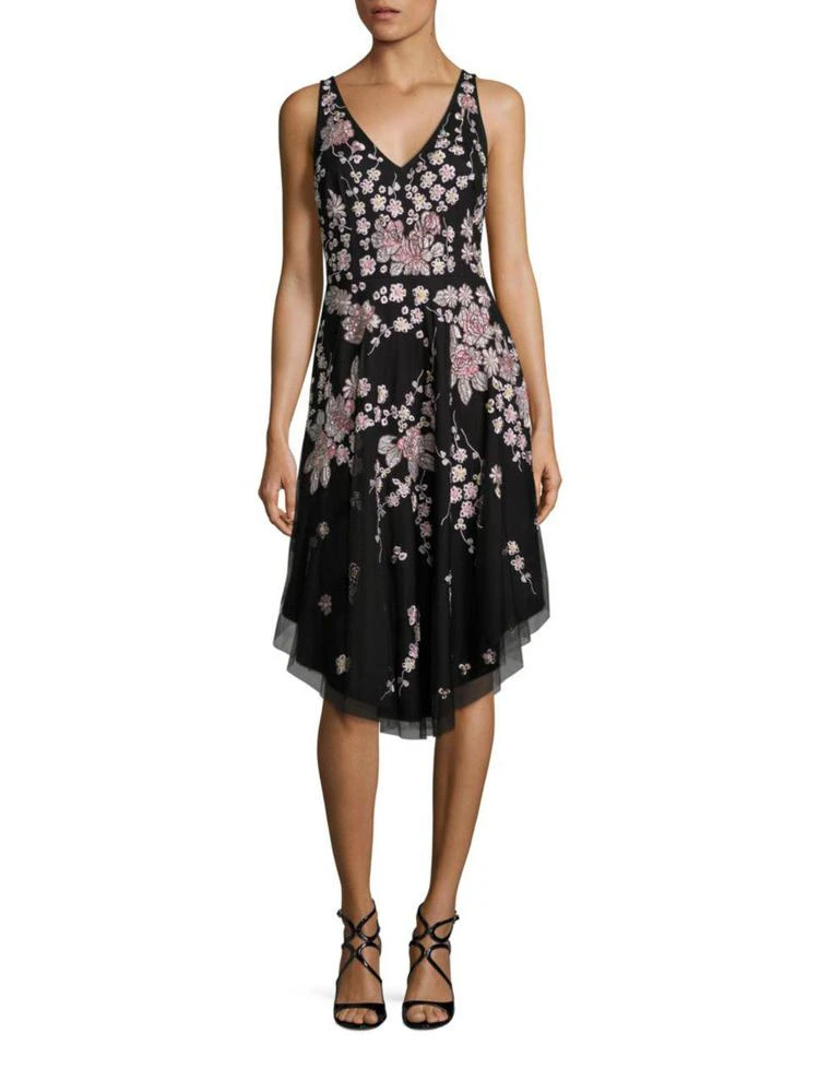 商品Aidan Mattox|Beaded Floral Dress,价格¥2228,第1张图片