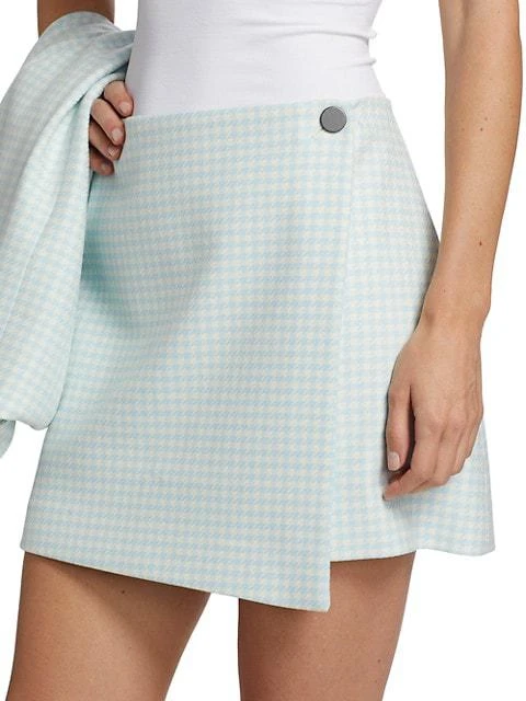 Renna Gingham Wrap Miniskirt 商品
