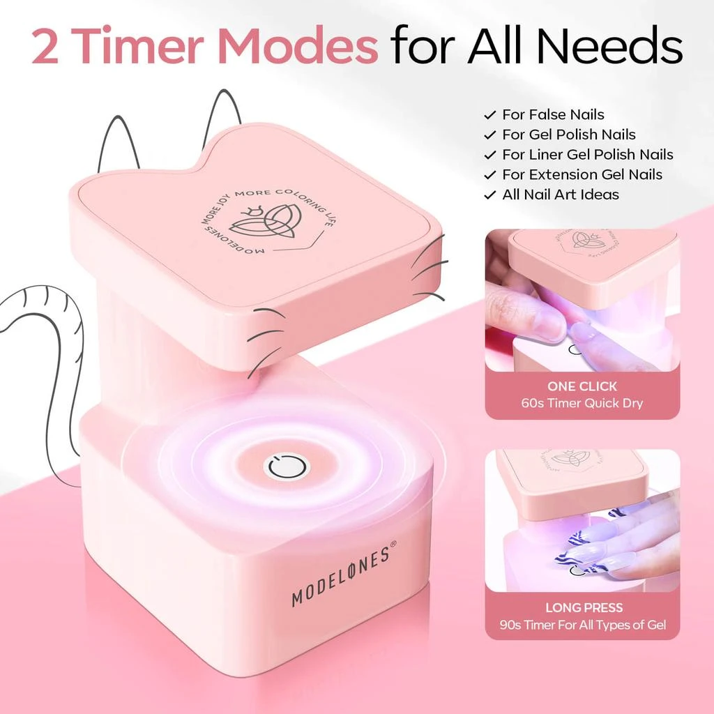 8W Mini Finger UV Nail Meow Lamp 商品