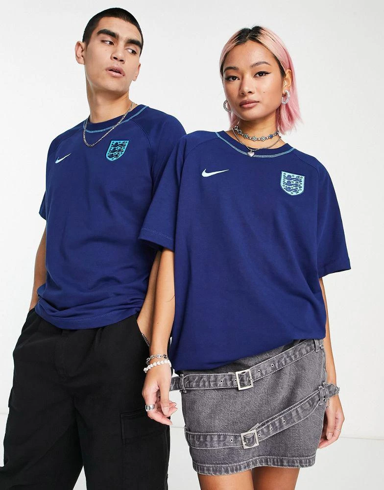 商品NIKE|Nike Football World Cup 2022 England unisex travel t-shirt in navy,价格¥423,第4张图片详细描述