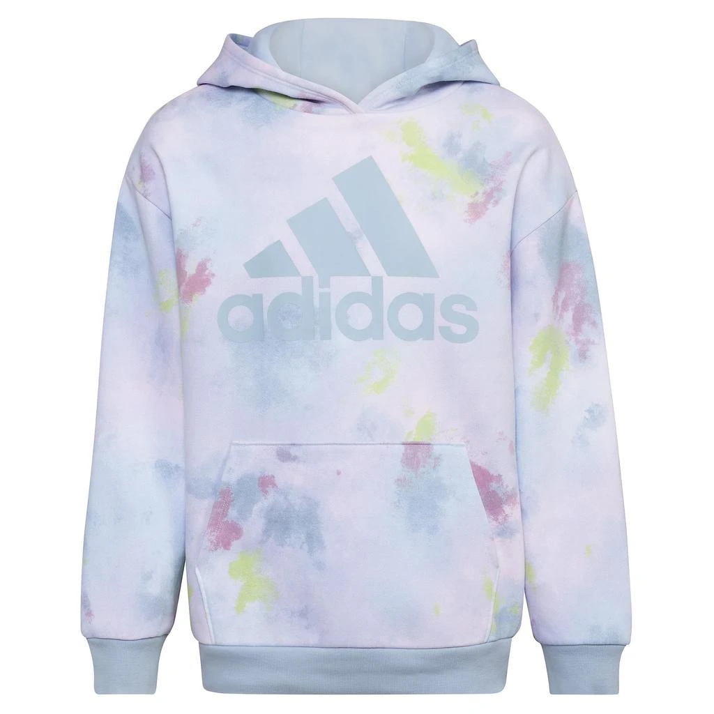 商品Adidas|All Over Print Fluidity Cotton Hooded Pullover (Toddler/Little Kids),价格¥186,第1张图片