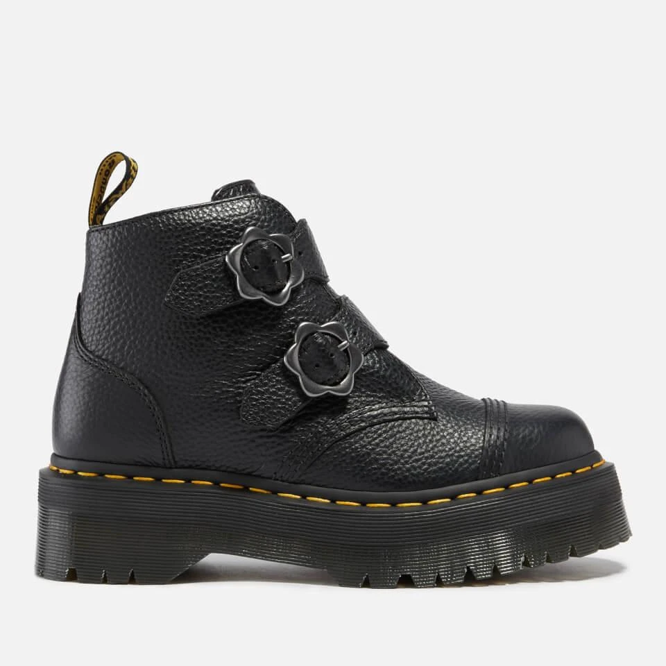 商品Dr. Martens|DR. MARTENS DEVON LEATHER ANKLE BOOTS,价格¥604,第1张图片