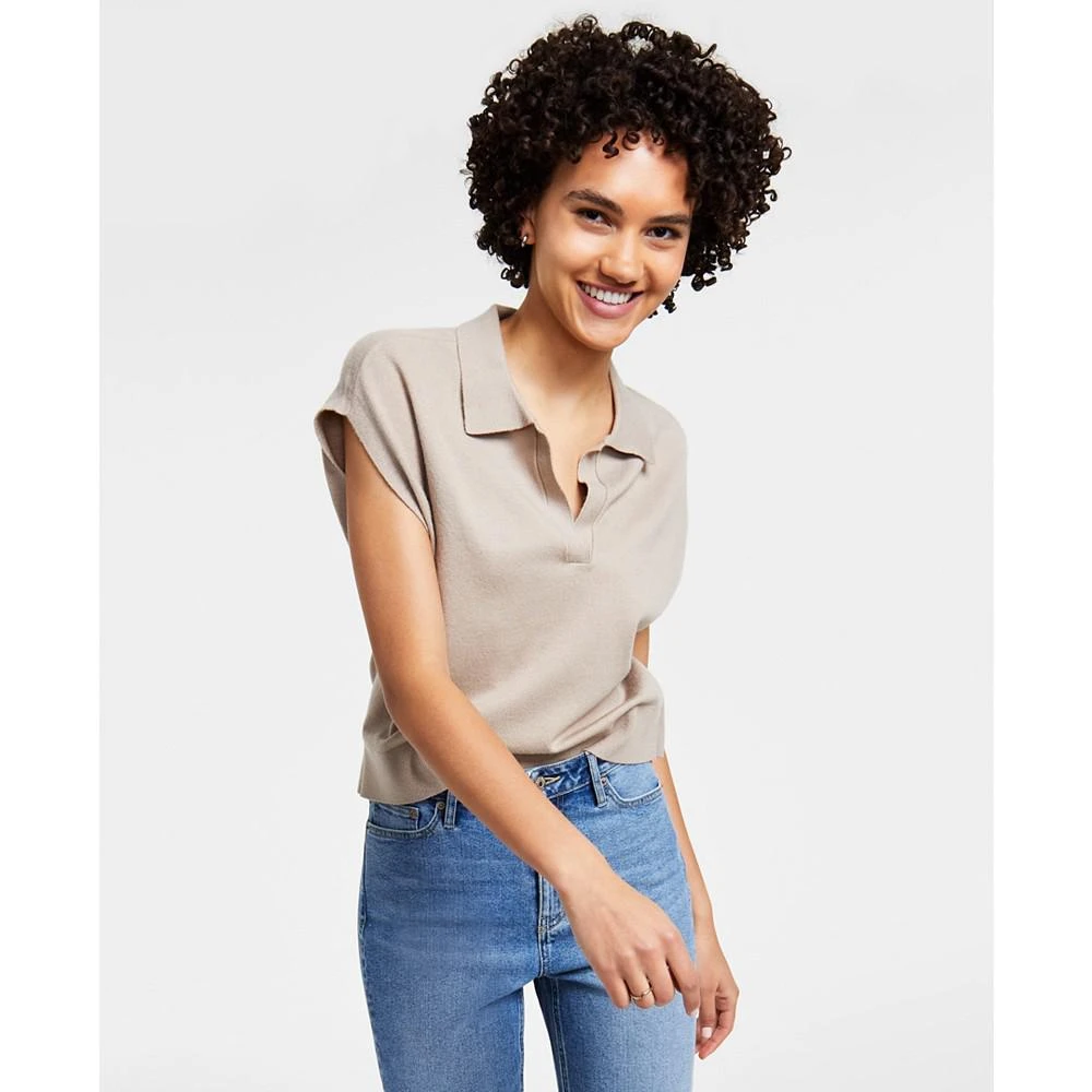 商品Calvin Klein|Women's Sleeveless Polo Vest Top,价格¥269-¥358,第1张图片
