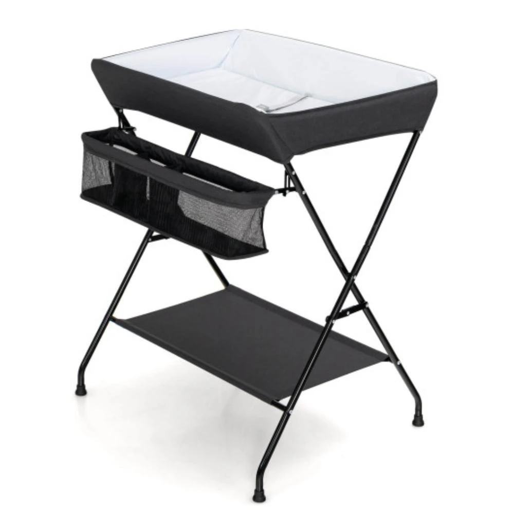 商品Hivvago|Baby Storage Folding Diaper Changing Table-Black,价格¥675,第1张图片