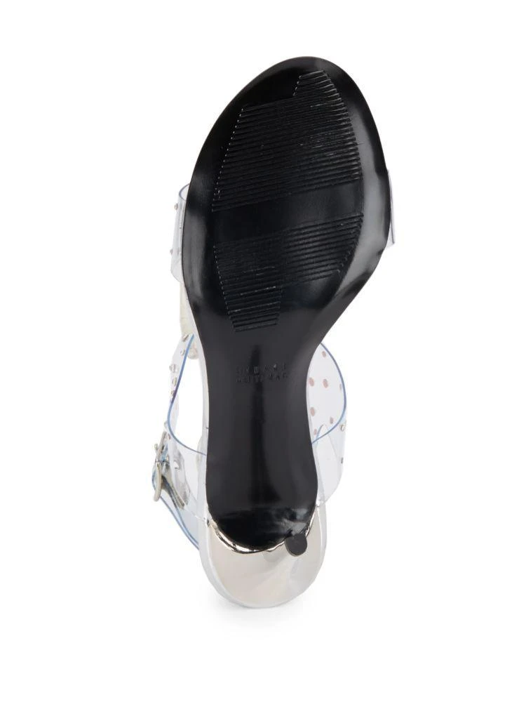 商品Stuart Weitzman|Looking Good Rhinestone-Embellished Clear Sandals,价格¥836,第4张图片详细描述