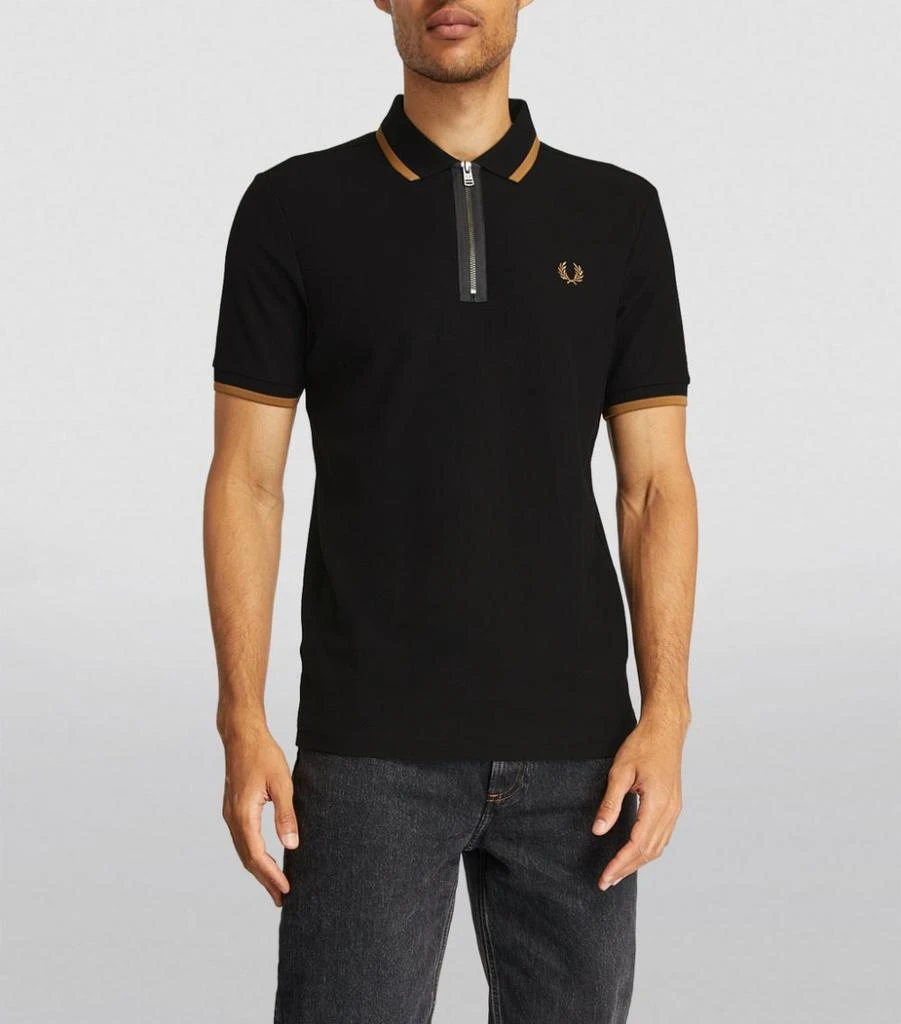 商品Fred Perry|Half-Zip Polo Shirt,价格¥582,第3张图片详细描述