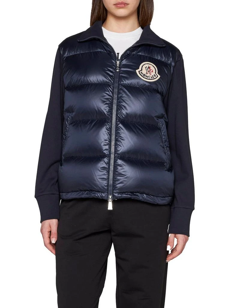 商品Moncler|Moncler Logo Patch Zip-Up Padded Jacket,价格¥4509,第3张图片详细描述