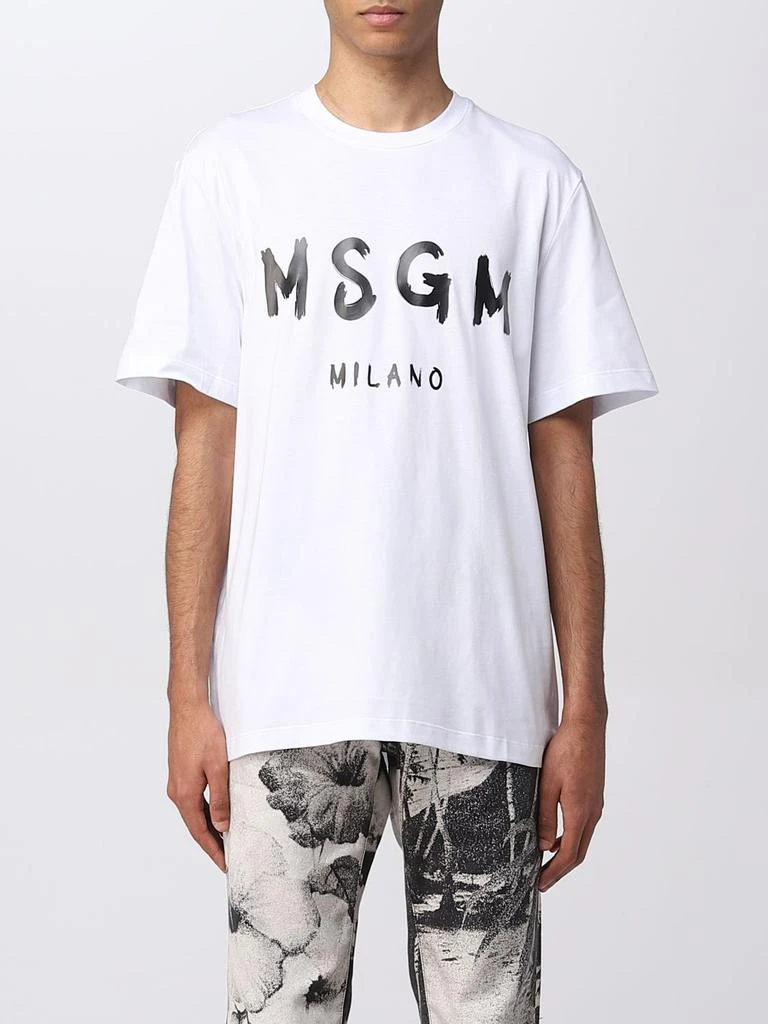 商品MSGM|Msgm T-shirt with logo print,价格¥814,第1张图片