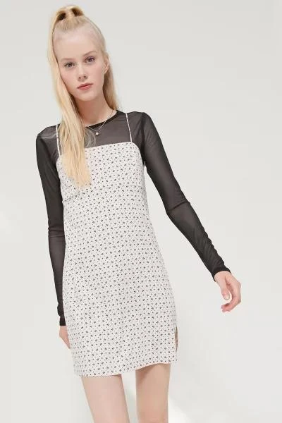 商品Urban Outfitters|UO Janie Straight Neck Mini Dress,价格¥189,第1张图片