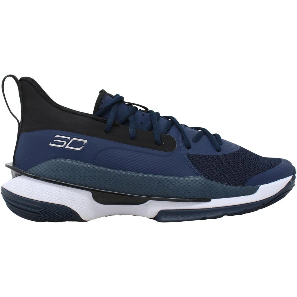 商品Under Armour|Under Armour Team Curry 7 Blue/White  3023838-410 Men's,价格¥506,第1张图片