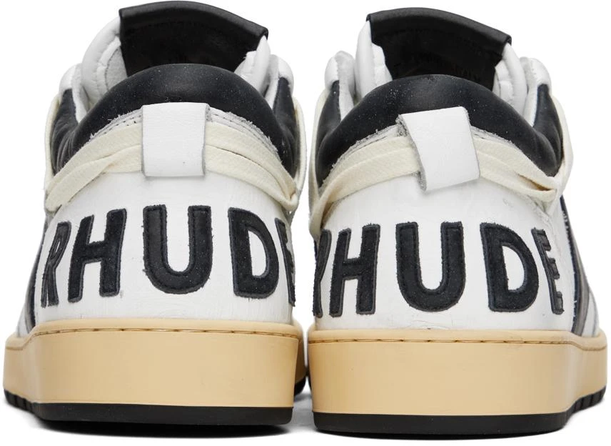 商品Rhude|Black & White Rhecess Low Sneakers,价格¥5171,第2张图片详细描述