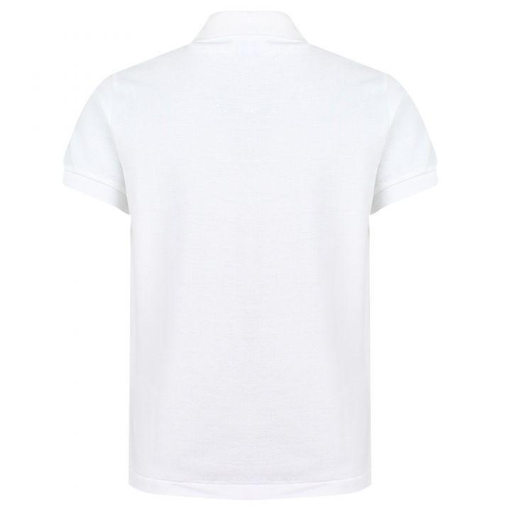 White Small Logo Short Sleeve Polo Shirt商品第3张图片规格展示