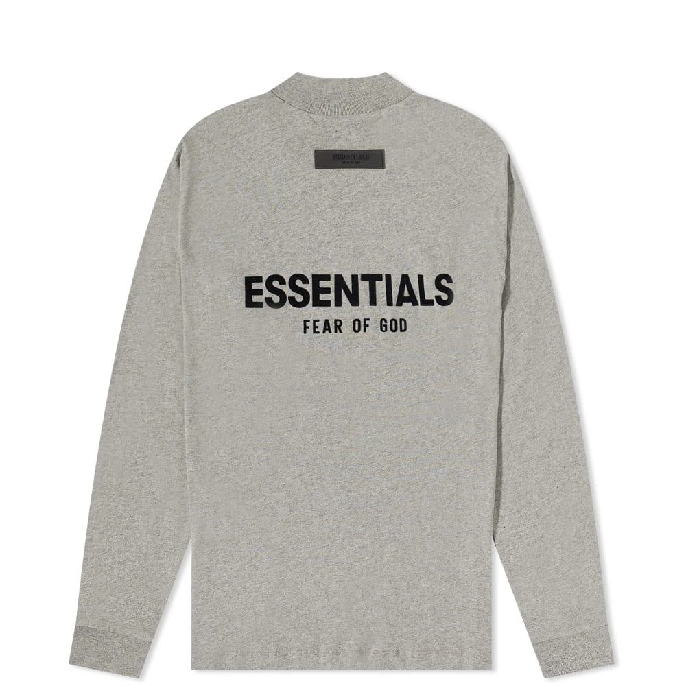 商品Essentials|FEAR OF GOD ESSENTIALS Kids Logo Long Sleeve T-Shirt - Dark Oatmeal,价格¥222,第2张图片详细描述