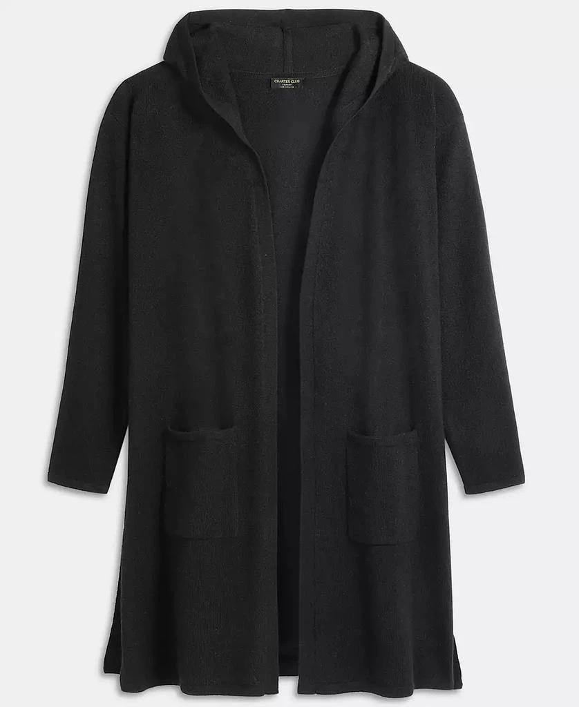 商品Charter Club|Women's 100% Cashmere Open-Front Hoodie, Macy's Exclusive,价格¥1709,第4张图片详细描述