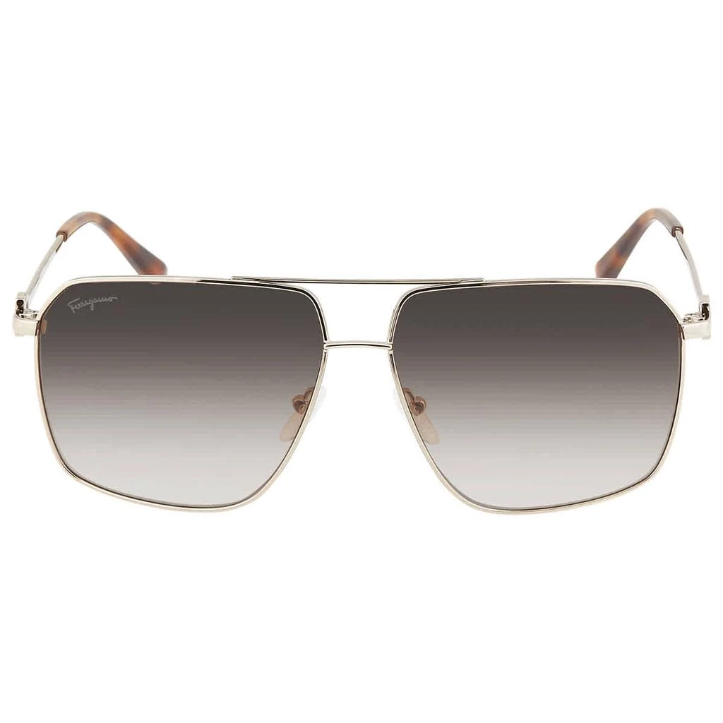 商品Salvatore Ferragamo|Salvatore Ferragamo Grey Aviator Mens Sunglasses SF238S 717 62,价格¥596,第2张图片详细描述