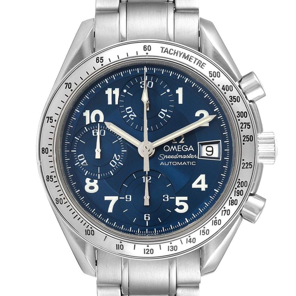 商品[二手商品] Omega|Speedmaster Date 39 Blue Dial Chronograph Mens Watch 3513.82.00,价格¥20623,第2张图片详细描述