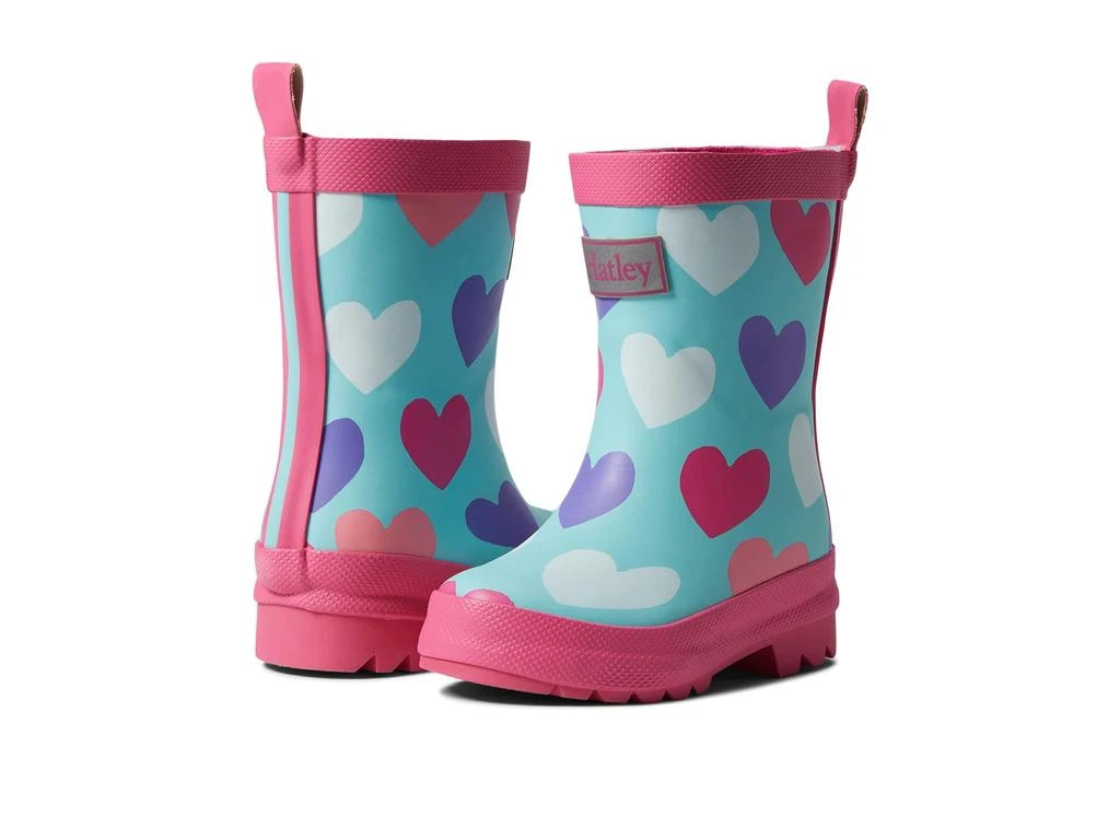 商品Hatley|Colourful Hearts Matte Rain Boots (Toddler/Little Kid),价格¥258,第1张图片