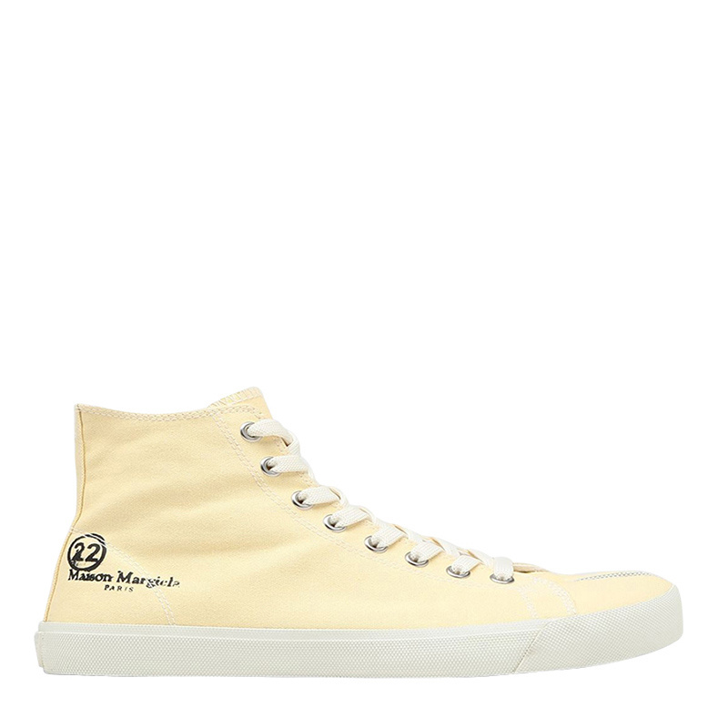 商品MAISON MARGIELA|MAISON MARGIELA 女士黄色帆布高帮运动鞋 S57WS0253-P1875-T3027,价格¥1981,第1张图片