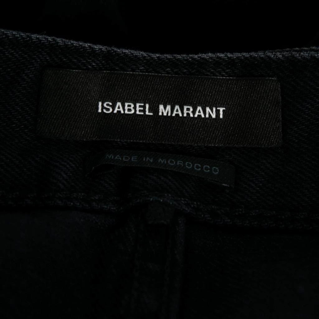 商品[二手商品] Isabel Marant|Isabel Marant Black Denim Stud Embellished High Waisted Jeans S,价格¥807,第4张图片详细描述