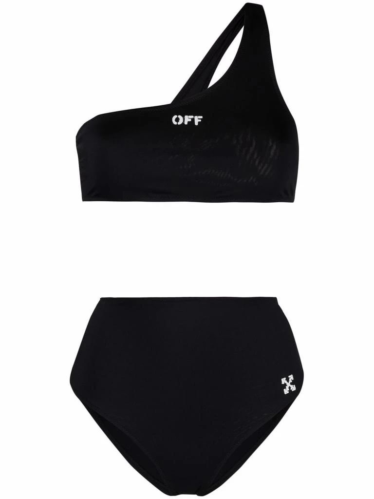 商品Off-White|OFF-WHITE WOMEN OFF STAMP ONE SHOULDER BIKINI,价格¥893,第2张图片详细描述