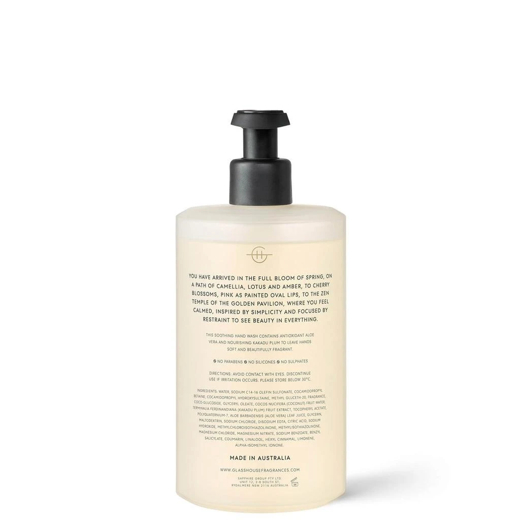 商品Glasshouse Fragrances|Glasshouse Fragrances Kyoto In Bloom Hand Wash 450ml,价格¥252,第2张图片详细描述