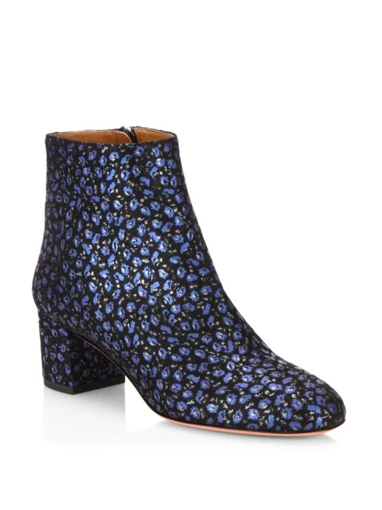 商品Aquazzura|Brooklyn Floral-Print Suede Booties,价格¥2475,第1张图片