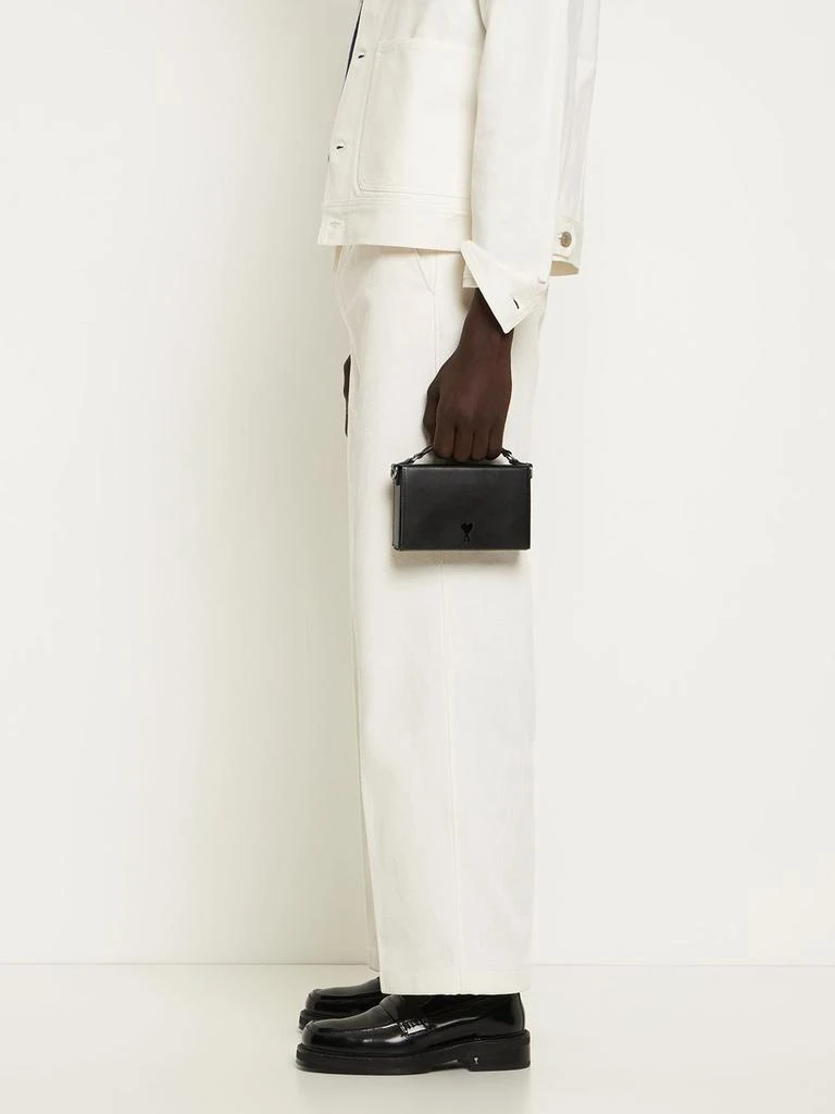 商品AMI|Smooth Leather Lunch Box Bag,价格¥5265,第1张图片详细描述