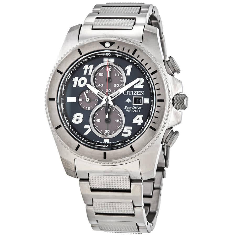 Promaster Tough Chronograph Eco-Drive Grey Dial Mens Watch CA0720-54H商品第1张图片规格展示