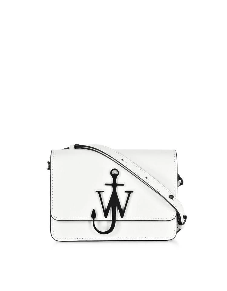 商品JW Anderson|White and Black New Mini Logo Purse w/Shoulder Strap,价格¥3910,第1张图片