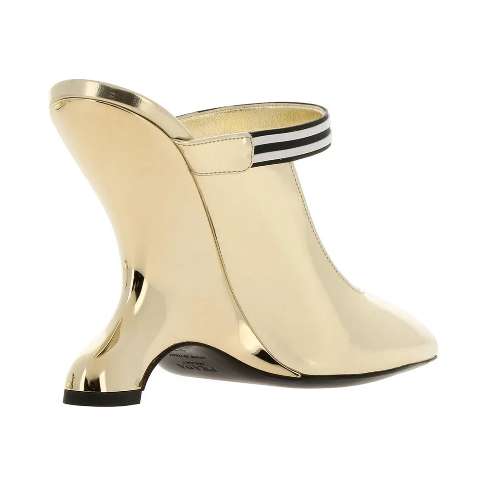 PRADA 女士金色皮革高跟鞋 1I464L-3AU1-F0846 商品