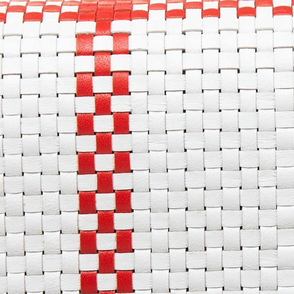 商品Burberry|Burberry White/Red Woven Leather TB Lola Belt Bag,价格¥4927,第4张图片详细描述