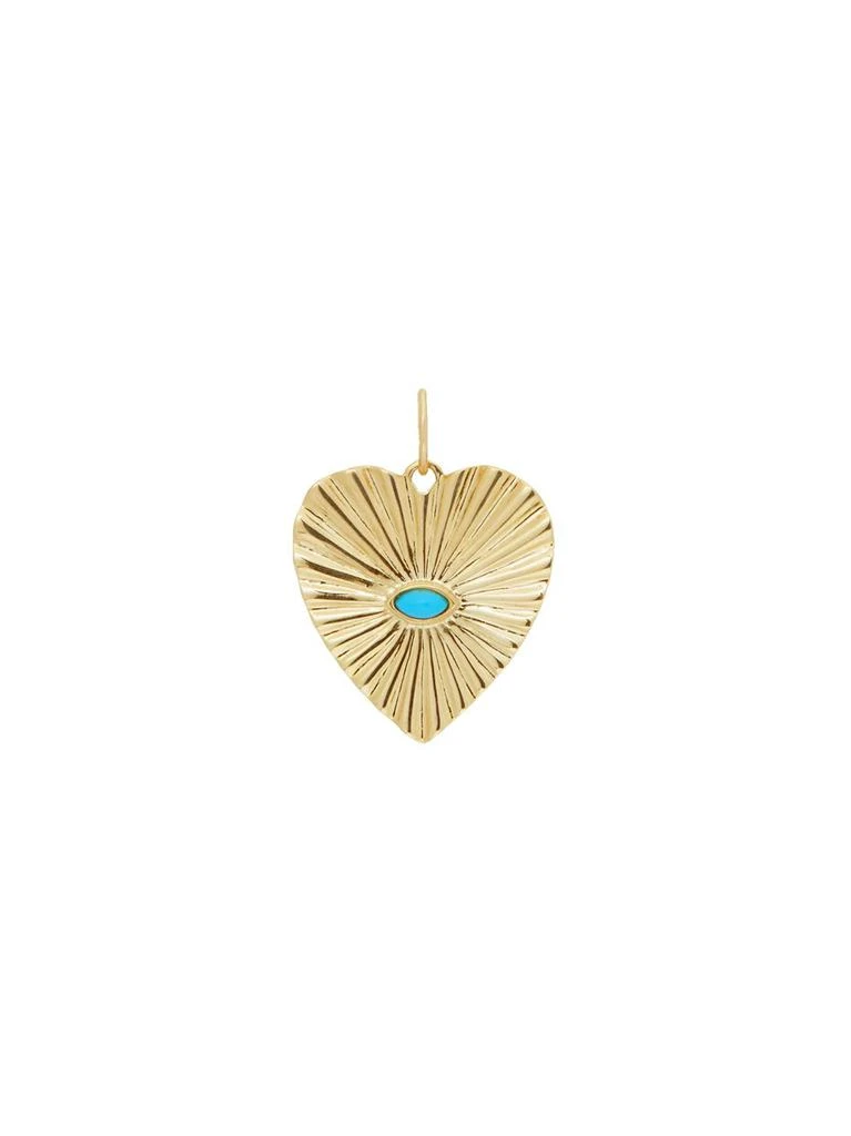 商品Zahava|Sunbeam Heart Turquoise Pendant,价格¥5665,第1张图片