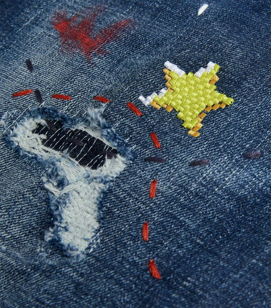 商品DSQUARED2|Video Game Skater Straight Jeans,价格¥6151,第5张图片详细描述