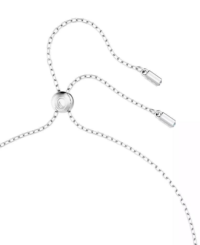 商品Swarovski|Rhodium-Plated Color Pavé Interlocking Loop 29-1/2" Adjustable Pendant Necklace,价格¥1022,第3张图片详细描述