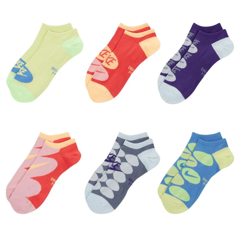 商品NIKE|Nike Everyday Lightweight No Show 6 Pack Socks - Women's,价格¥177,第2张图片详细描述