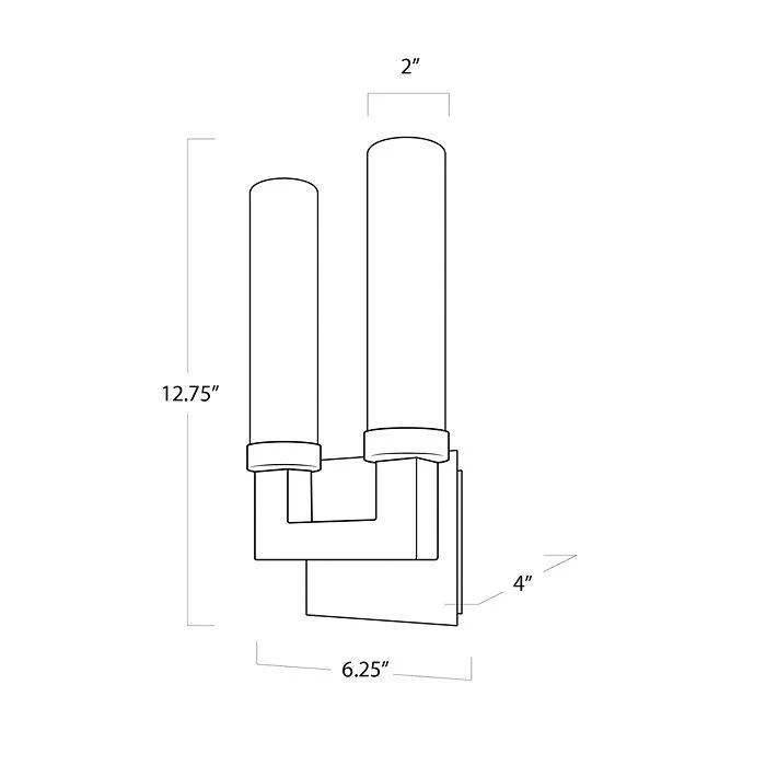 商品Regina Andrew|Coastal Living Montecito 2 Light Outdoor Sconce,价格¥1664,第2张图片详细描述