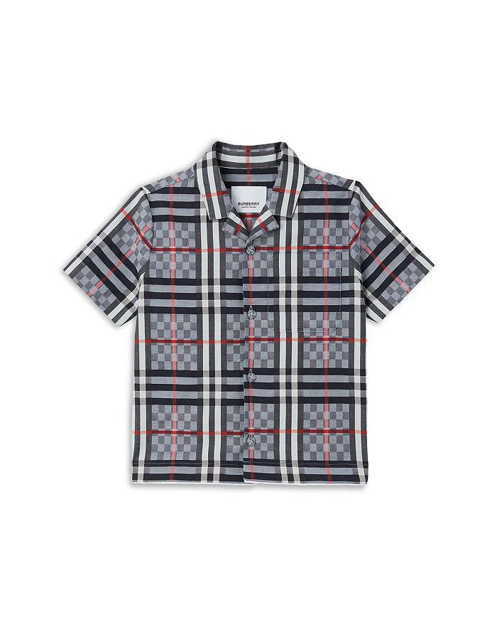 商品Burberry|Boys' Mini Herbie Plaid Shirt - Baby, Little Kid,价格¥1740,第1张图片