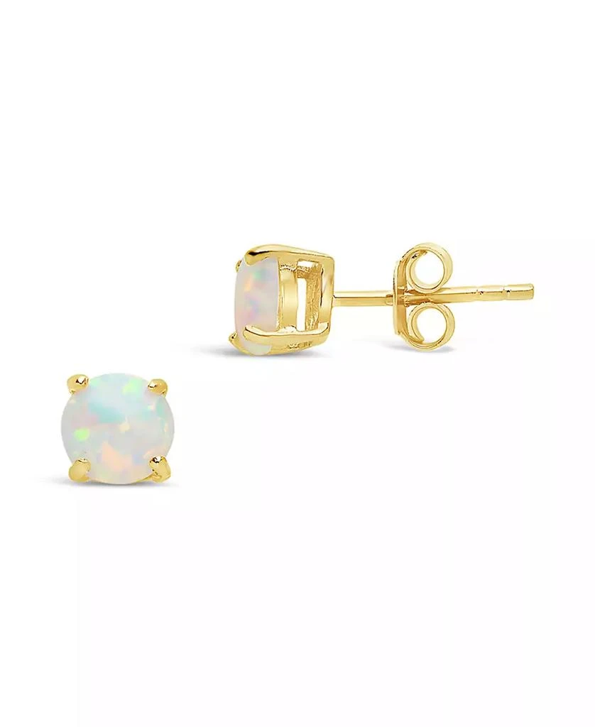 商品Sterling Forever|Opal Stud Earrings and Necklace Tis The Season Gift Set,价格¥360,第2张图片详细描述