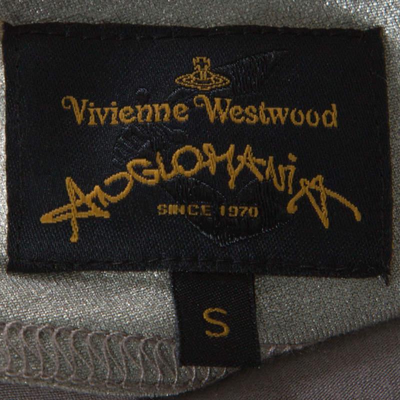 商品[二手商品] Vivienne Westwood|Vivienne Westwood Anglomania Metallic Stretch Knit Asymmetric Dress S,价格¥2316,第7张图片详细描述
